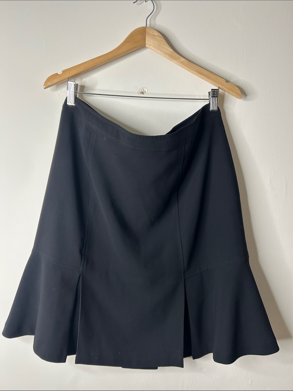 Cleo Petites Black Flared Midi Skirt